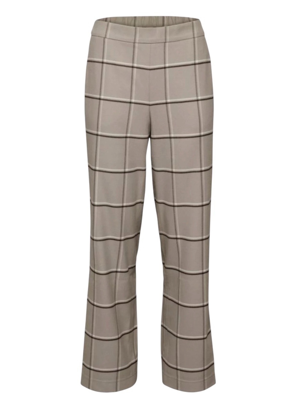 Aritzia Babaton Mina Pant Wide Leg Soft Flannel Elastic Waist Plaid
